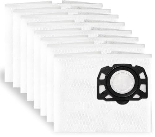 Koyieioo Staubsaugerbeutel KFI 357 für Kärcher WD 2 Plus, WD 3, WD 3 Battery, KWD 1, KWD 2, KWD 3, MV 3, WD 3.200 bis WD 3.800 M, SE 4001, SE 4002 Waschsauger, Ersatz 2.863-314.0, 10 Stück
