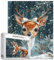 Weihnachten Hirsch 1000 Stück Jigsaw Puzzle für Erwachsene Schneemann Geschenke Weihnachten Puzzle für Erwachsene 1000 Stück Jigsaw Puzzle Tannenbäume Weißer Schnee Weihnachten Urlaub Puzzle