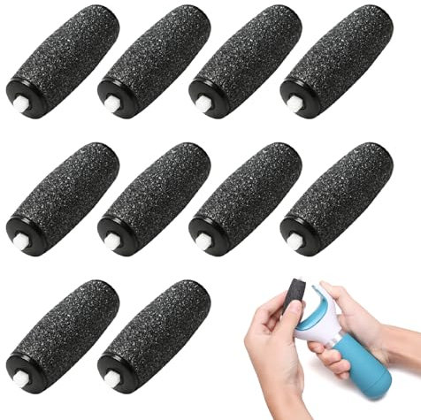 10 Pcs Pedi Replacement Rollers, Extra Coarse Refill Rollers for Scholl Velvet Smooth, Foot File Replacement Roller for Hard Skin Remover