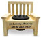 Yaldram Mini Wooden Memorial Bench with Black Plastic Insert Pot Fresh Artificial Flowers Graveside Ornament Bench with Flower Holder Heartfelt-Tribute (In Loving Memory MUM and DAD)