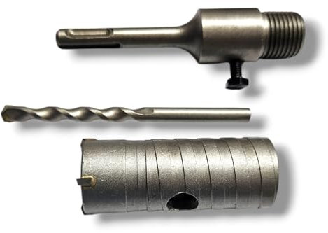 Sega a Tazza per Muro Cemento Ø 30mm Corona Carotatrice a Secco + Adattatore SDS PLUS + Punta Centraggio 8x110 mm (30 mm)