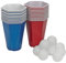 URBNLIVING 30-Piece Beer Pong Set with Hexagonal Cups and Balls - Perfect for Indoor Party Games and Drinking Fun