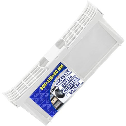 Tumble Dryer Lint Filter with the Size of 305x155x60 mm with the Original Code 00652184 652184 for Bosch for Balay for Siemens - Warranty 10 Years - MONTERAL