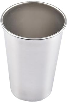 DRESSOOS Lot de 2 Gobelets en Acier Inoxydable 500ml Argenté, Chope de Bière pour Ambiance Bavaroise, Adaptée à Bière, Eau, Jus et Café