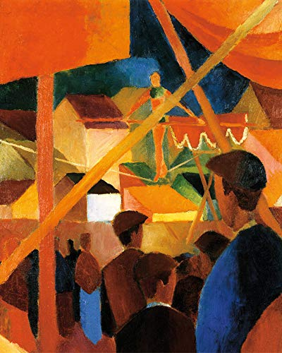 1art1 August Macke Poster Seiltänzer, 1914 Kunstdruck Bild 50x40 cm