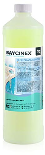 BAYCINEX Höfer Chemie - 1 L Beckenrandreiniger alkalisch für Pool & Schwimmbad - in handlichen 1 L Flaschen