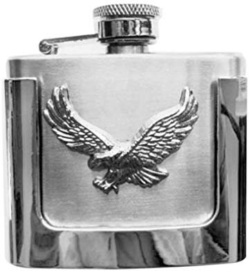 Buckle Flachmann mit Adler-Motiv, Gürtelschnalle