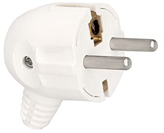 Maurer 19110005 - Clavija / Enchufe Salida Lateral 16a 250v Blanca