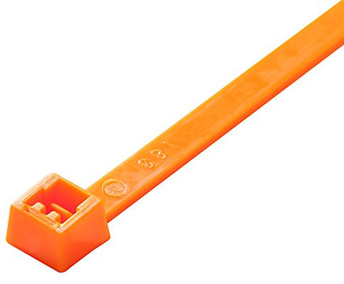 KafTon Fluorescent Orange Cable Tie 100mm x 2.5mm - (Pack of 100)