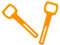 Unbekannt 2er Set Portable, versetzbar Tauchen Silikagel Gummi Octopus Halter Oktopushalter -Halter, Orange