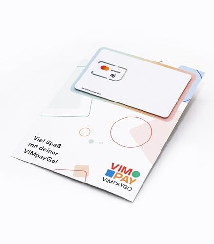 VIMpayGo – die kleinste Mastercard der Welt: NFC-Microcard für kontaktloses Bezahlen | Ohne Einkaufswagenlöser