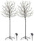 Lunartec 2 arbres lumineux solaires 150 cm avec 200 bourgeons LED
