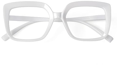 Eyekepper Lesebrille für Frauen, großer Rahmen, weiß, +2.75 | Übergroße Lesehilfe für Damen, Federscharniere, leichter Rahmen, kratzfest, vielseitig für Lesen, Arbeit, Handwerk, Alltag