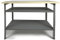 Ondis24 Werkbank 120cm Nobbi Pro Packtisch aus Metall, mit Arbeitsplatte, höhenverstellbare Einlegeböden, Justierfüße, Werktisch für Sparfüchse lichtgrau (85cm)