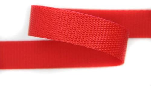 30mm | 5m Gurtband | Farbauswahl I 100% Polypropylen (rot)