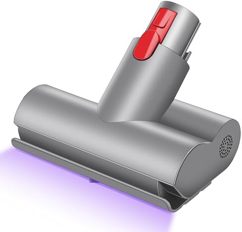 Italdos Motorisierte Mini-Turbo-Matratzenbürste, kompatibel mit Dyson V7, V8, V10, V11, V15, Bürste mit Schnellentriegelung, für Sofa, Sessel, UV-LED, entfernt Bakterien und Allergene
