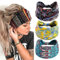 scicent Breit Stirnbänder Running YoganHead Schals Stylish Elastic Head Wraps Boho Stretchy Turban Haarbänder für Frauen Mädchen, 14333