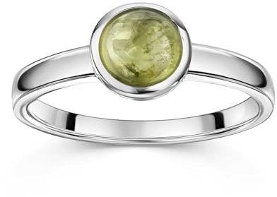MATERIA Peridot Ring Silber 925 - Edelstein Schmuck Damen SR-82-58