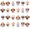 24Pcs Dog Cupcake Toppers, Single Sided Puppy Cake Topper Picks, Dog Themed Birthday Party Decorations, Cute Dogs Face Cupcake Topper for Pet Theme Supplies Baby Shower Party Favors (8 Style)