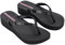 Ipanema Femme Mesh X Plat Fem Tongues, Noir, Noir, Lilas, 37 EU