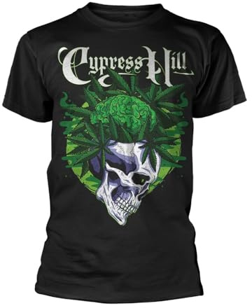 Cypress Hill Black Cotton Soft Touch Crew Neck Short-Sleeved T-Shirt - M