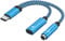 USB C Kopfhörer Adapter, 2 in 1 Typ C auf 3,5mm Klinke, USB C Samsung Adapter Kopfhörer und Laden für Samsung Galaxy S25 S24 S23 A55 A54 5g,iPhone 16/15,Google Pixel