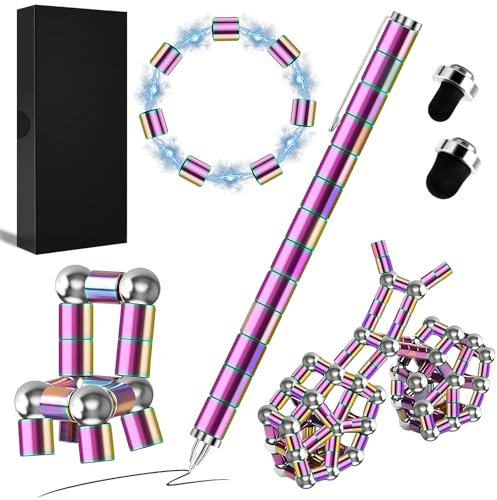 Magnetic Fidget Pen, Vatertagsgeschenk für Papa, Geburtstagsgeschenk für Männer, Lustig Gadgets Geschenk, Coole Sachen für Teenager Mädchen Jungs, Geschenk für Freund, Freundin, Frauen, Papa