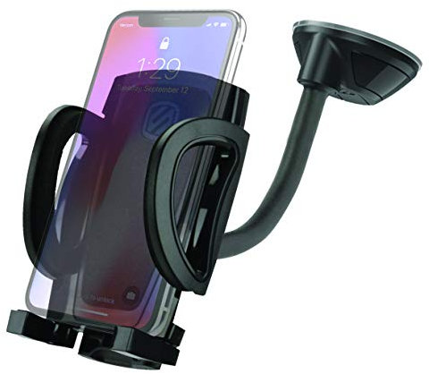 SCOSCHE - StuckUp 4-in-1 Universal Phone & GPS Car Mount | Vent Clip | Suction Cup | Mounting Disk | 360° Swivel Mount | Secure & Convenient | Safe for Smartphones, Tablets, GPS & Other Mobile Devices