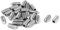 sourcing map Vis Pointeau Conique pour Poignée de Porte Vis Sans Tête Hexagonale M5 x 12mm Argenté 25Pcs