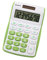 Genie 120 G 8-stelliger Taschenrechner (Dual-Power (Solar und Batterie); kompaktes Design) 1 Stück; grün