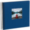 goldbuch 12 776 Spiralalbum Bella Vista, Erinnerungsalbum aus Leinen mit Titelbild Ausstanzung, Fotoalbum mit 40 schwarze Seiten, Fotobuch zum Einkleben, Foto Album ca. 20 x 20 x 2,7 cm, blau