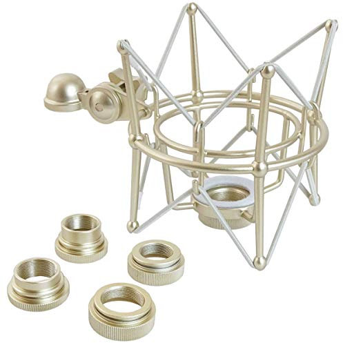 keepdrum universal Mikrofon-Spinne für Verschiedene Mikrofone Multispinne mit Wechseladapter