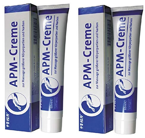 APM Creme 60ml - Doppelpack zur Pflege/Massage von Narben (2x)