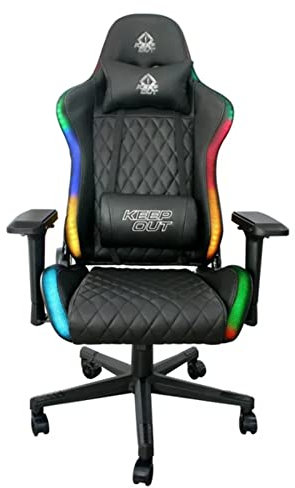 KEEP OUT Silla Gaming XSPRO-RGB, Nailon, Multicolour, One Size
