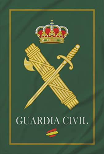 PORRAS ESTAMPACION & BANDERAS Manta de Regalo Guardia Civil ESPAÑA ESPAÑOLA Ropa Camiseta Guardia Civil Tejido Polar. Manta Benemérita (70X120 CM)