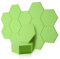 Rdutuok 12 Stück Akustik Panel,30x26x1cm Hexagon Akustik Absorber Schallschutzplatten Akustikpaneele Wand für Tonstudio, Büro,Studio und Wanddekoration(Grün)