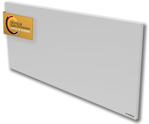 SCHMIDBAUER® Infrarotheizung Comfort 1100 Watt - integr. Receiver für optional erhältliche Fernbedienungs-/Smart Thermostate - Wand/Deckenhalterung - deutsche Qualitätsmarke - Überhitzungsschutz