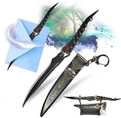 Brieföffner Arya's Messer - Miniatur-Replik von Arya Stark's Dolch aus GoT, hochwertig verarbeitet, ideal als Geschenk, Deko oder Sammlerstück