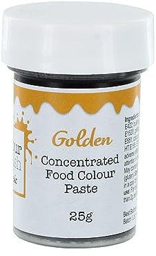 Colour Splash Concentrated Food Colouring Paste | Golden | Vibrant Edible Colour For Baking, Colours Fondant, Buttercream, Cake Mix - 25g