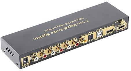 Decodificador de Sonido de 5.1 Canales con Convertidor de Extractor de Sonido Digital, Compatible con 4Kx2K 1080p 1080i 720p 576p 576i 480p 480i a 24 50 60 FS para Interfaz