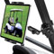 EXSHOW Soporte para tableta de carrito de golf, ajustable 360°, brazo de sujeción de metal para ZGO/Club/Yamaha/otros carritos de golf, compatible con iPad