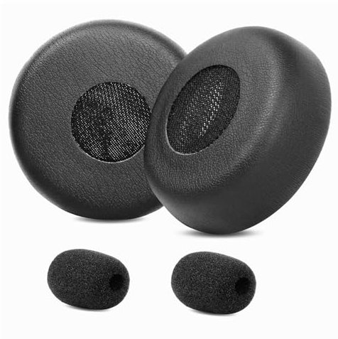 TaiZiChangQin Almohadillas para auriculares compatibles con Jabra Evolve 65 40 30 20 HSC018W HSC017 HSC016 / Evolve 65UC 65MS / 40UC 40MS / 30US 30II / 20SE 20UC 20MS Almohadillas para auriculares de