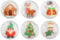 6 pcs Pocket Hand Warmers,Reusable Click Instant Heat Packs,Christmas Parttern Pouch Gel Cute Warmth Hand Click Gel Warmers for Camping,Outdoor for Kids Women Men -3.93Inch