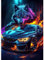 QENSPE Sportwagen Diamond Painting, Wolf Diamond Art Set Erwachsene, Kristall Diamant Kunst mit Werkzeugen DIY Handwerk für Haus Zimmer Wand Dekor 30x40cm