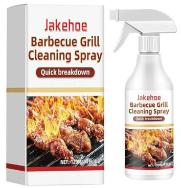 FLKWOP Grill Cleaner Spray,Now 40% More Cleaning Power,Heavy Duty No Drip Gel,Eco Friendly,BBQ an Food,Grease Cleaner Removes Burnt