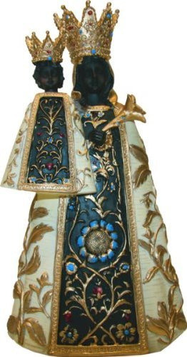 Schwarze Madonna, Höhe 9cm, handbemalen