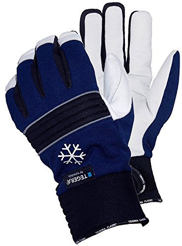 Ejendals Lederhandschuh Tegera 297, Größe 8, 1 Stück, schwarz/blau/weiß, 297-8