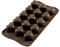 silikomart | SCG01 Moule en silicone pour chocolats MONAMOUR, antiadhésif, 15 chocolats, paquet de 1 moule pour sucreries, Easy Choc 3D, 30 x 22 mm, h 25 mm, Made in Italy, Marron