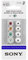 Sony replacement silicone earbuds, 4 sizes, white