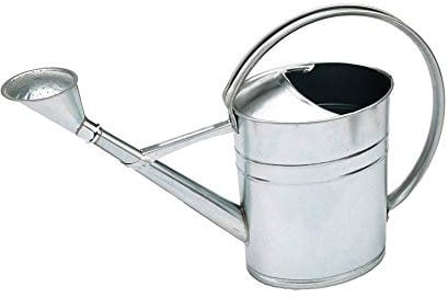 Idealspaten WEG90106 Gießkanne mit Brause feuerverzinkt 12l, 5 L, Silber, 40 x 25 x 15 cm